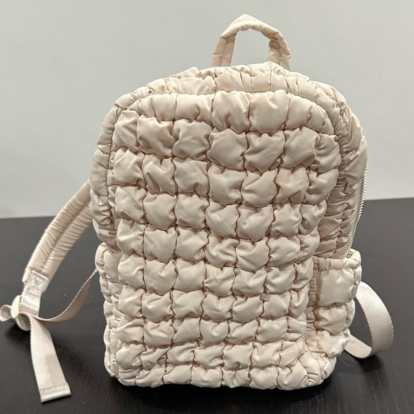 a new day Handbags - A New Day Cream Textured Mini Backpack